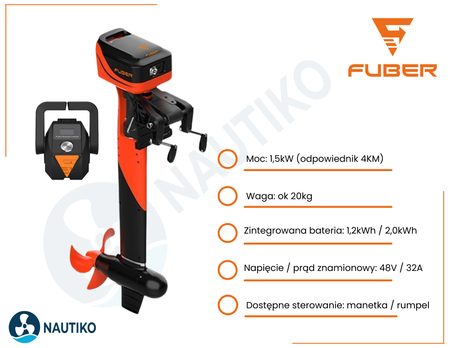 ⚡ FUBER Global 3.0  przenośny silnik elektryczny 3,0 kW Rumpel 